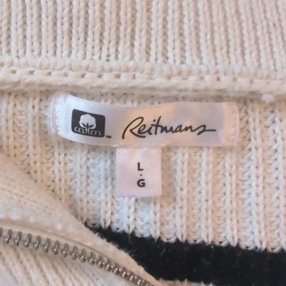 Striped Collared Sweater - Picture 2 of 3